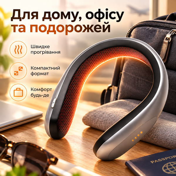 Акумуляторний обігрівач для шиї Handy Heater, 4 режими, USB 2018901 фото