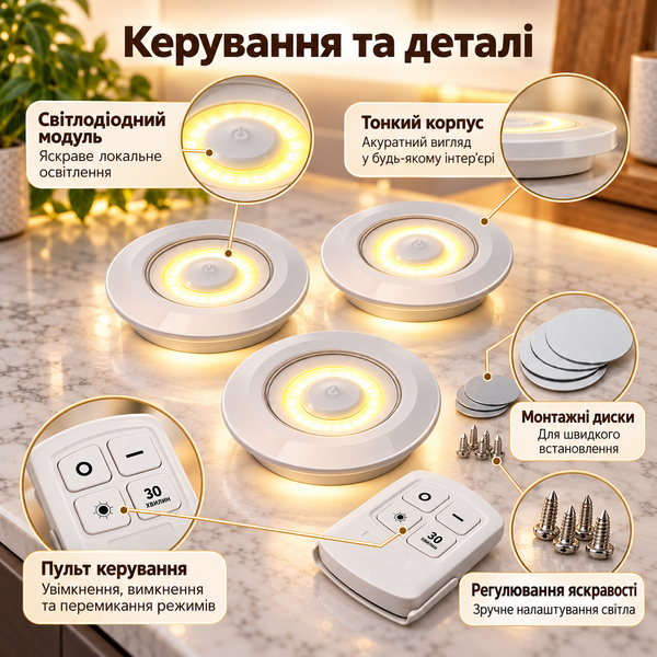 LED-лампа BL-1012 с пультом, 2 режима яркости и таймером 30 мин ws69139 фото