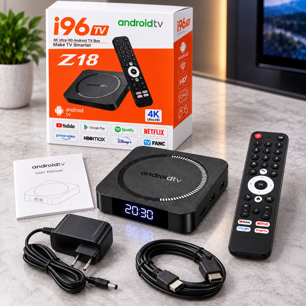 Смарт ТВ-приставка I96 Z18 Android 4/32 ГБ, Wi-Fi 2.4/5 ГГц, 4K M17973 фото