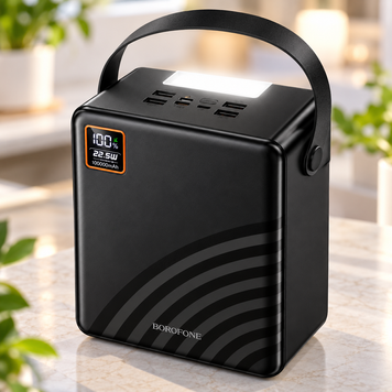 Power Bank BOROFONE BJ85 100000 mAh 22,5 Вт, 5 виходів, дисплей і LED-ліхтар sp10771 фото