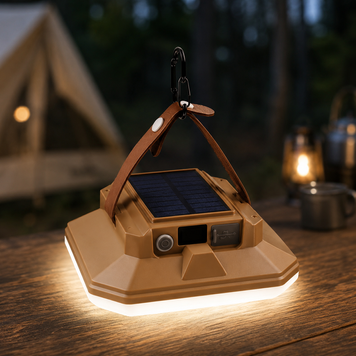 Акумуляторна LED-лампа Bailong JK-06 для блекаутів із сонячною панеллю та Power Bank sp10578 фото