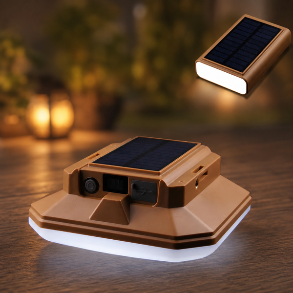 Акумуляторна LED-лампа Bailong JK-06 для блекаутів із сонячною панеллю та Power Bank sp10578 фото