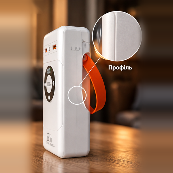 Power Bank 80000 mAh з 4 USB-виходами, швидкою зарядкою та ліхтариком 24020113 фото