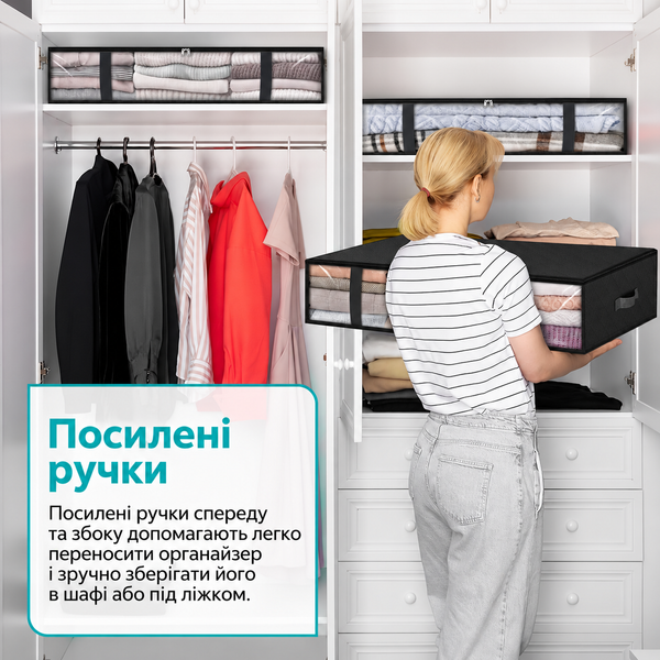 Сумка-органайзер для зберігання під ліжком 75 л, 60&times;45&times;15 см 2055890 фото