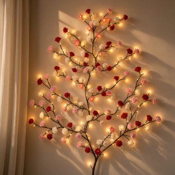 LED-гірлянда з квітами троянди 2,3 м, 144 LED, 8 режимів, USB, з пультом As2575 фото