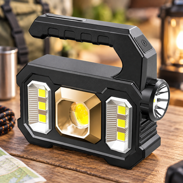 Акумуляторний LED-ліхтар KJ-208 з Power Bank, 6 режимами та сонячною панеллю 2018266 фото