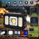 Акумуляторний LED-ліхтар KJ-208 з Power Bank, 6 режимами та сонячною панеллю 2018266 фото 2